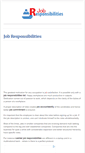 Mobile Screenshot of jobresponsibilities.org